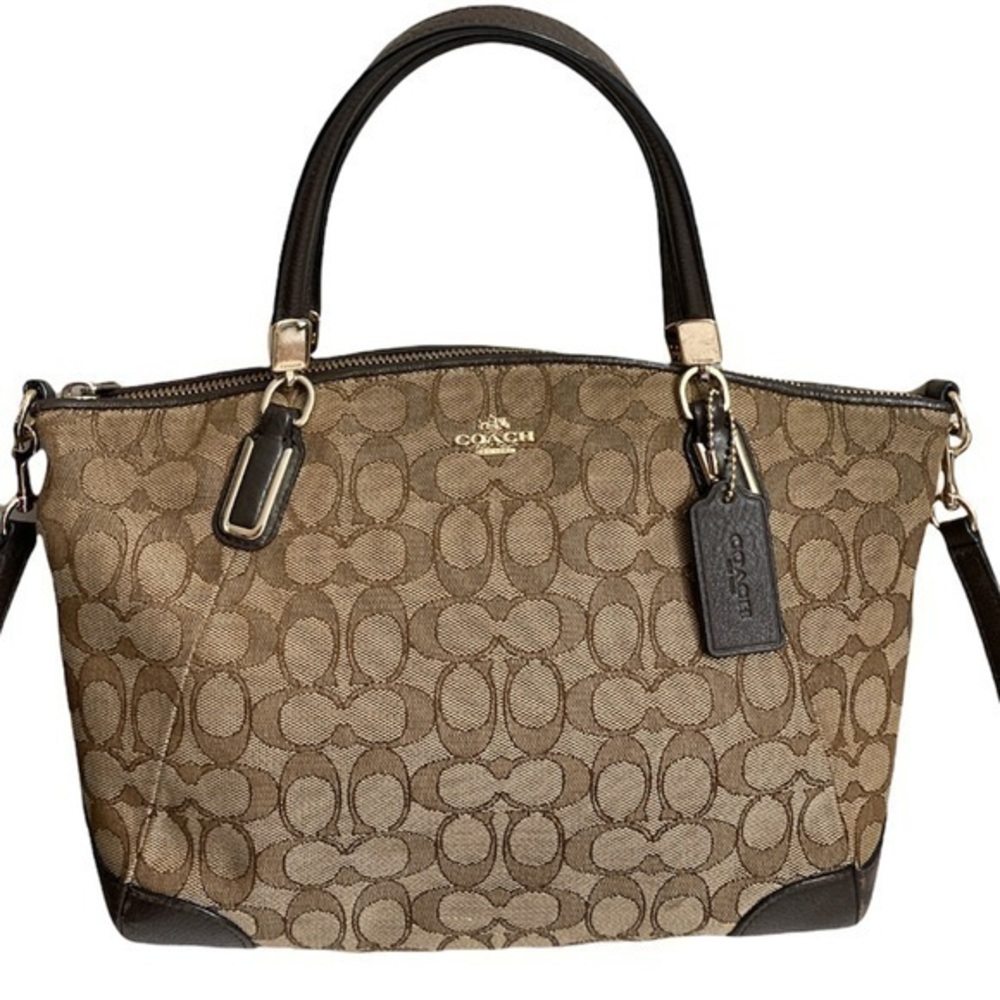 Coach brown khaki Kelsey bag